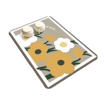 Ahlsen - 2 x Tapis Absorbant Vaisselle Egouttoir Machine a Cafe de Drainage Cuisine Super Sechage Égouttoir Evier Microfibre à Café Cafetiere sur