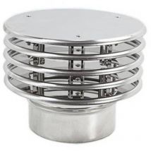 2 x terminal en acier inoxydable modèle lamella d.120