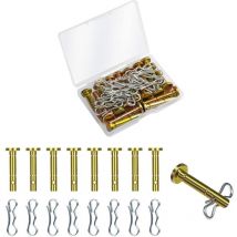 20 Jeu Goupilles de Cisaillement et Goupilles Fendues pour Souffleuse à Neige, 20 Pcs 738-04124 et 20 Pcs 714-04040 Shear Pin de Remplacement pour