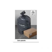 20 kg buste sacchi neri in polietilene 90x120 robusti per la spazzatura immondizia nettezza urbana