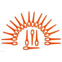 Gartenteile - 20 lames en plastique pour coupe-bordures sans fil