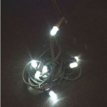 Euronatale - 20 led cadena blanca cable engomado para exterior 10 metros