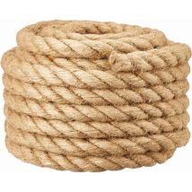 20 Mm Absperrseil Für Treppen-/balkongeländer, Tauziehen-seil, Schaukeln, Boot & Aufzug, Turnhallenkampf & Klettern, 20 Mm X 10 M, Beige