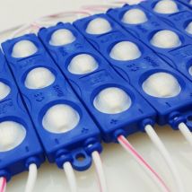 20 moduli led smd 3 led striscia componibile tagliabile retro illuminazione insegne Blu