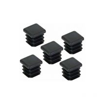 20 pcs Bouchon pour Pied de Chaisse,Bouchon pour Tuyau Carré, Capuchon pour Poteau Carré en Plastique pour Pieds de