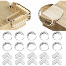 20 pcs Coin de Table Protection Bebe Protection Coin de Table bébé, Protege Coin de Table Bebe Protection Angle de Table avec Une Super Colle