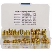 Inserts De Filetage Autotaraudeur, 50Pcs Inserts Filetés Combinés Auto-Taraudeurs Pour Augmenter La Résistance Du Filetage Pour Industrie De La