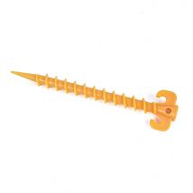 20 Pcs Piquets de Tente en Plastique, de 20 cm Sardines Plastique avec Crochet Clous de Fixation Sol Dur pour Auvents de Camping, Bâches de Pluie,