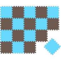 Littletom - 18 Pezzi Tappetino Puzzle per Bambini - 30x30 Tappeto Neonato Tatami Gioco Bimbo - bunt