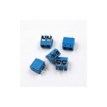 20 Pièces pcb Vis Connecteur,Bornier à Souder, 2 Broches Bornier à Vis 5.08mm de pcb Cartes Circuit Imprimé Plaques Souder 300V 16A Connecteur à Vis