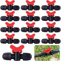 Supermarket - 20 Pièces Vanne Commutateur d'Irrigation Goutte - Raccords Barbelés pour Tube d'Irrigation pe 16 mm