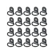 20 pièces Anneaux D'arrimage,Anneaux d'arrimage,Anneau Arrimage INOX,remorque d'anneau Montage d, Anneau d arrimage Rond pour Pliable avec