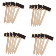 20 pièces étiquette pour plante de bois,étiquettes jardin exterieur,étiquettes semis,étiquette potager,etiquettes plantation-rectangle