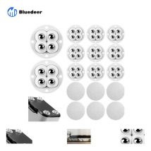 20 Pièces Mini Roulettes Pivotantes, Roulettes Autocollantes, Roulettes à Billes à 360 Degrés avce 4 Billes en Acier, Petite Roulettes