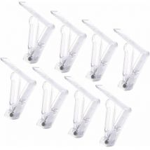 Gabrielle 20 Pièces Pince Nappe Plastique,Clip Nappe de Table Fixe Nappe avec Clip à Ressort Pince Nappe Transparent Attache Nappe Jardin Nappe Clips