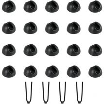 20 pièces protège-pieds de chaise, protège-pieds de table en épingle à cheveux, coussin de chaise en silicone, coussinets de chaise pour table à