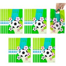 20 Pièces Sac de Faveur de Football, Sachet Bonbons Foot, Sacs de Faveur de Fête, Faveur de Fête D'anniversaire D'enfants, Sachet Bonbons