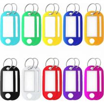20 Porte Clés Inscriptibles Porte Clef Couleur Porte Etiquette Manuscrits Étiquettes D'Identification 10 Couleurs Porte-Clés
