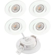 5 led Einbauleuchten asturia Einstellbar 7W Gl. 75W Farbtemperatur: 4000K neutralweiß