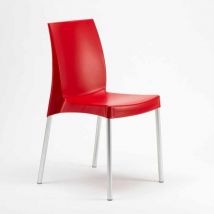 20 Sedie Boulevard Grand Soleil offerta stock per Ristorante e Bar Colore: Rosso