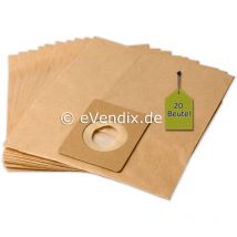 Evendix - 20 Staubsaugerbeutel passend für dustcraft Diplomat gl