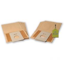 20 Staubsaugerbeutel kompatibel mit Mastercraft 6500 + 4 Mikro-Filter