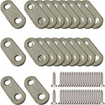20 Stück 37 X 16 Mm Winkelverbinder, Edelstahlverstärkung, Winkelverbinder-reparaturplatten, Befestigungswinkel, Mit Schrauben