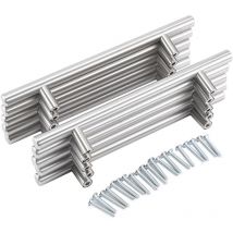 20 Stück Edelstahl-möbelgriffe 128 Mm, Küchenschrankgriffe
