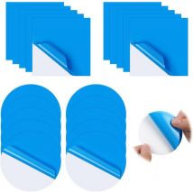 20 Stück PVC Pool Reparaturset,Poolflicken Selbstklebend Unterwasser,Selbstklebende Reparaturflicken Pool für Schwimmbecken