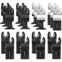 20-teilige professionelle oszillierende Sägeblätter für Holz/Metall, universelles Schnellspann-Multitool für Fein Multimaster, Ryobi, Milwaukee,