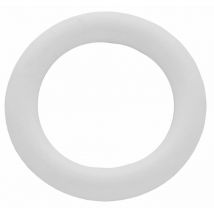 20 x anneau de tringle à rideau d 46x66 plastique w / trou blanc