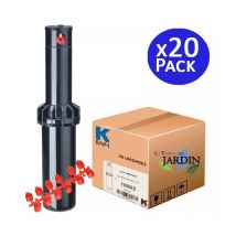 Lot de 20 Arroseur KRain RPS75 3/4'' Arroseur turbine d'arrosage Portée 6,7 à 15,5m, Angle réglable Arrosage professionnel
