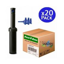 Lot de 20 Arroseur Rain Bird 3504-PC. Turbine portée de 4,6 à 10,7 mètres. Filetage femelle 1/2'' Arrosage professionnel de jard