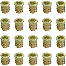 20 x M6 x 13 mm Gewindemuttern für Holzmöbel