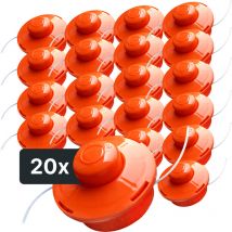 20 x Nemaxx FS1 bobine avec jog automatique double cordon de tête coupe de tonte accessoires fil nylon rouleau Bobine de rechange pour
