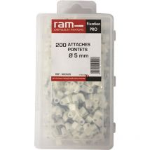 RAM - 200 attaches pontet pour câbles et conduits Ø5 mm