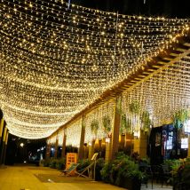 Paryou - 200 m 2000 LED-Lichterkette, Karneval, Hochzeit, Außen- und Innengartenbeleuchtung - rw Innenmöbeldekoration, Weihnachtsdekoration,