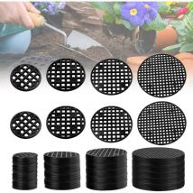 200 Pcs Grille Drainage Bonsaï, Rond Grille Pot de Fleur, pour Les Bonsaïs et Les Pots de Fleur(Φ 2.5/3.5/4.5/7.5 cm)