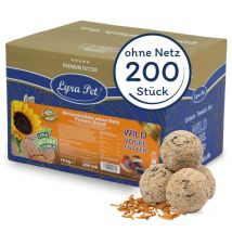 200 pcs. Lyra Pet Boulettes de mésanges Protein Boost sans filet à 90 g = 18 kg 200 pce