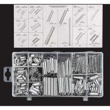 Memkey - 200 pièces Assortiment de ressorts Ressorts de traction Divers petits ressorts d'extension et de compression avec boîte de rangement