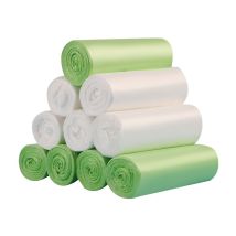 Linghhang - 200 sacs poubelles biodégradables, sacs poubelles compostables biodégradables de 20 litres d'épaisseur pour la nourriture, la maison, la