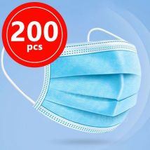 200 Stück 3-lagige chirurgische Einweg-Schutzmasken Typ ii