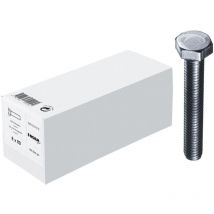 E-NORMPRO DIN 933 8.8 Sechskantschraube M5x12 galvanisch verzinkt – Stahl – korrosionsbeständig – für Bau- und DIY-Anwendungen