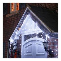 200 4.6m Christmas led Icicle Chasing Lights White Xmas Tree Indoor Outdoor