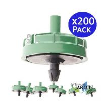 Lot de 200 Goutteur autorégulant d'irrigation 8 litres/heure, Champignon