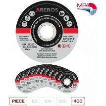 Canbolat Vertriebs Gmbh - arebos cutting discs flexible discs Ø115 mm receiving 22.23 mm thickness 1.2 mm 400 pieces