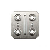 200 x plaque carrée 40x40 mm galvanisée