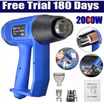 Day Plus - 2000W Professional Hot Air Heat Gun Remove Paint Stripper 2 Temp Settings Tools