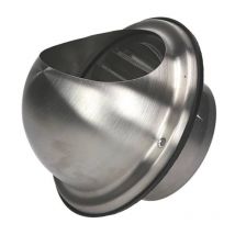 Awenta - 200mm éjecteur d'air en acier inoxydable capuchon de conduit extérieur boîtier
