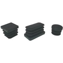 Ivars - 200PZ puntali alettati rettangolare plastica nera MM.20X30